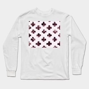 Rosewood velvet gem - scandinavian cross Long Sleeve T-Shirt